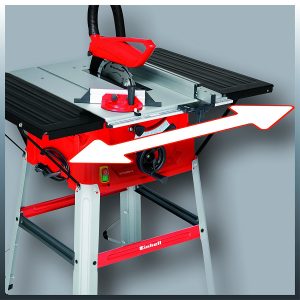 scie-einhell réglage de la largeur de table