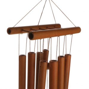 carillon à vent décoratif en bambou pour le jardin
