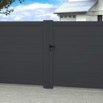 portail en aluminium plein