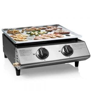 plancha inox à gaz