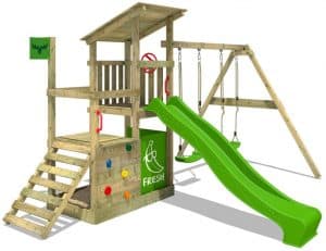 portique en bois jeux d'enfant